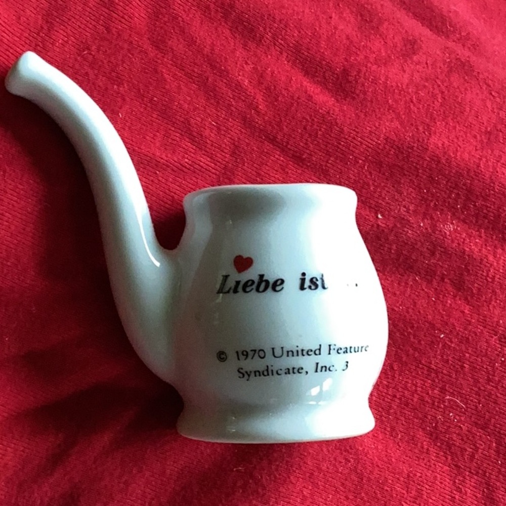 German Schnapps Pipe 💋LIEBE IST Porcelain EVC - Picture 2 of 16